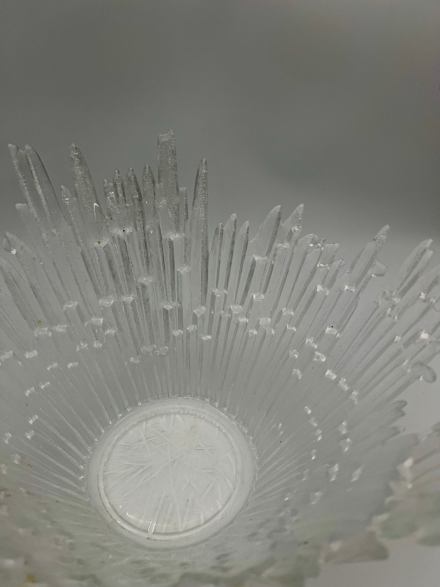 MID CENTURY ART GLASS BOWL "NORTHERN LIGHT" MADE IN FINLAND
