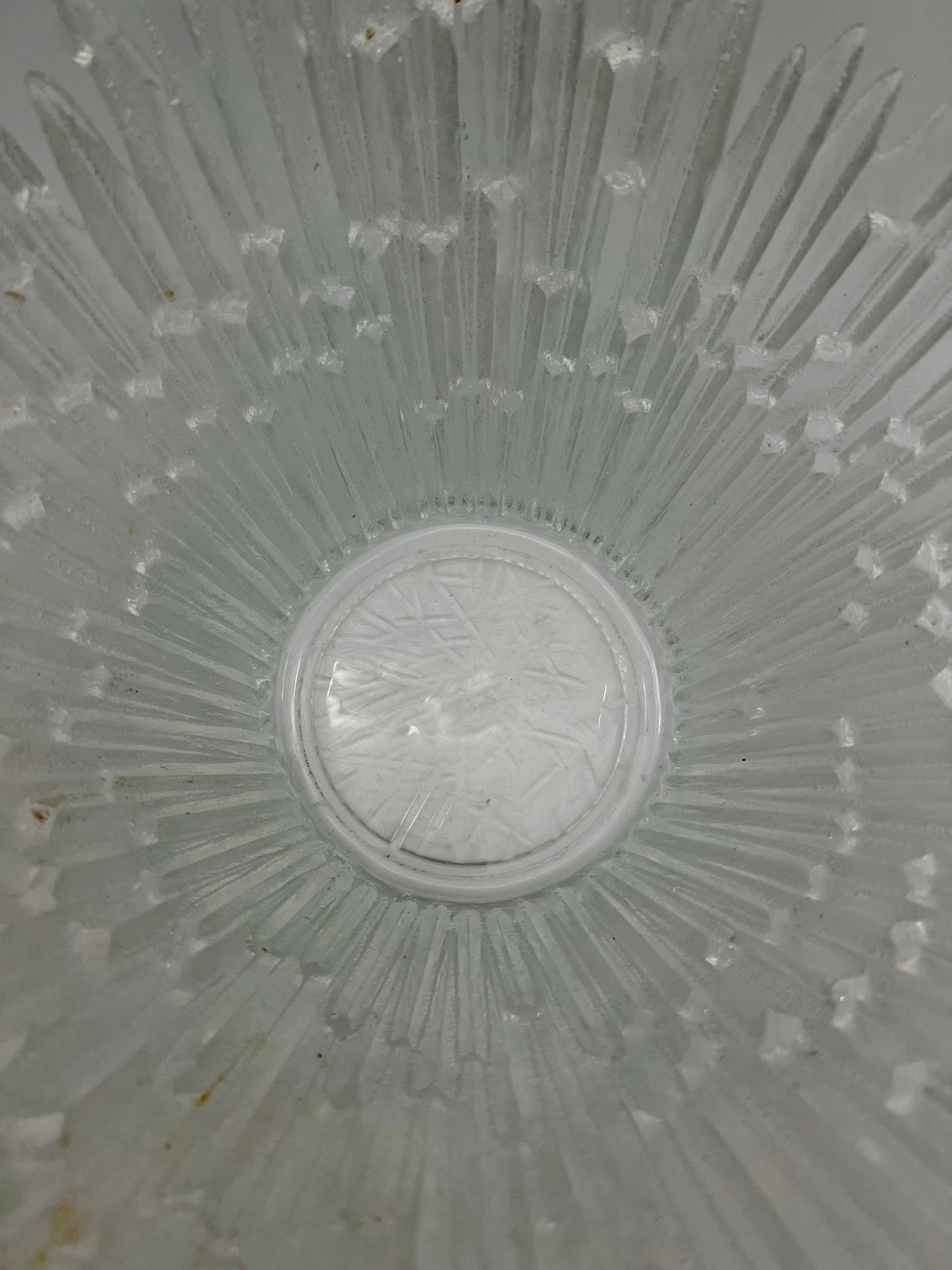 MID CENTURY ART GLASS BOWL "NORTHERN LIGHT" MADE IN FINLAND