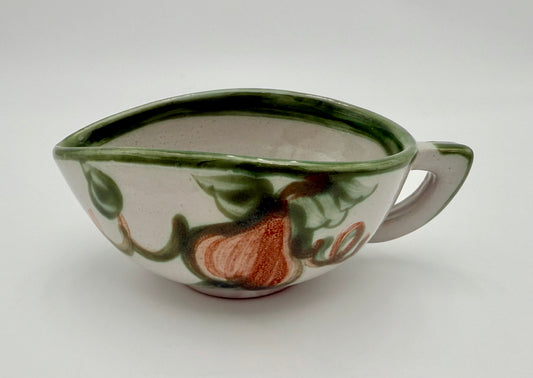 1950s VINTAGE JOHN B. TAYLOR HARVEST PATTERN CERAMIC GRAVY BOAT