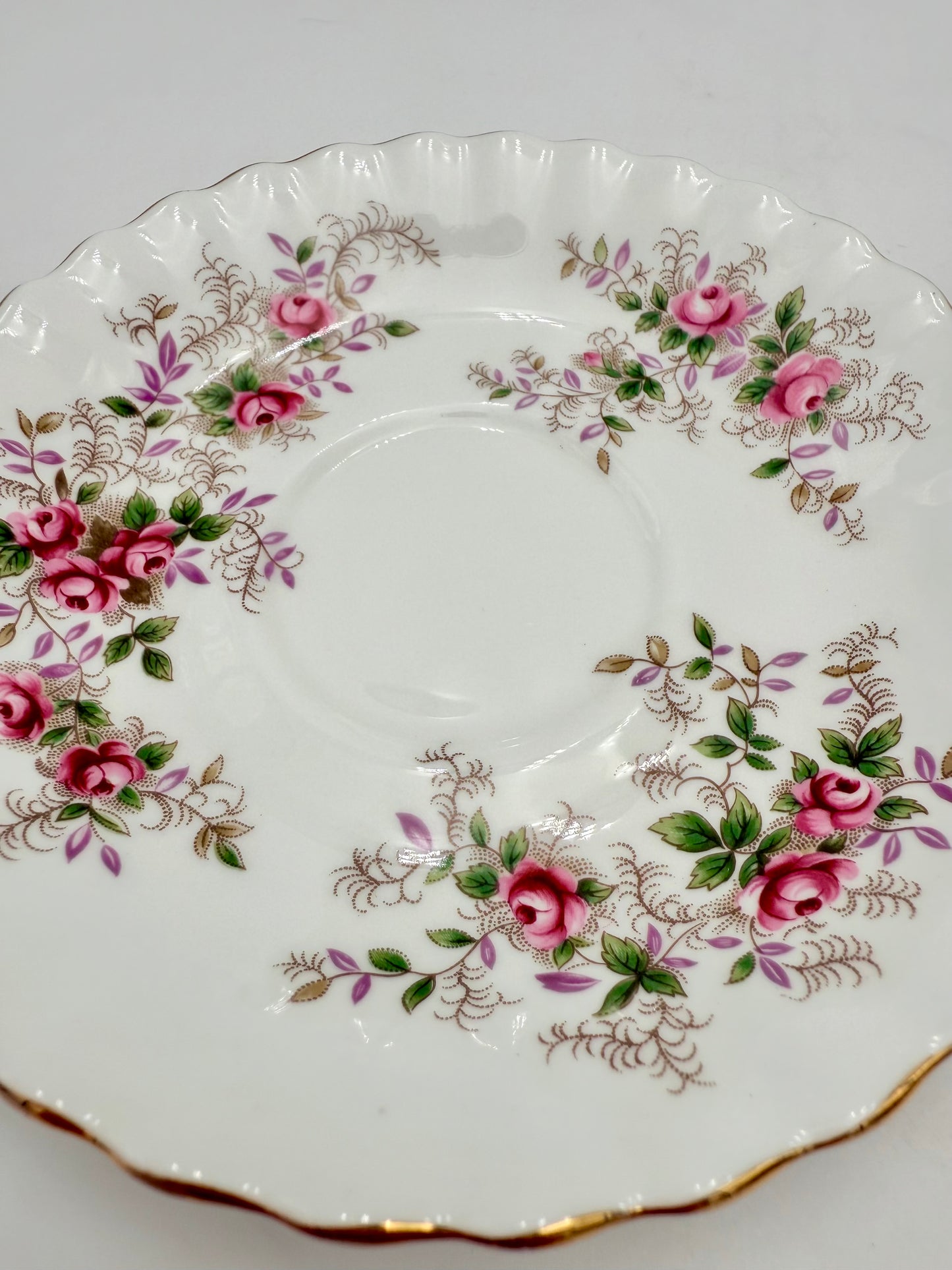 ECLECTIC WHIMSY CURATED SET OF 4 FINE TEACUPS