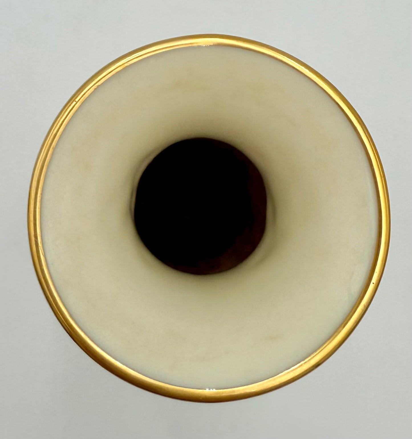 VINTAGE LENOX IVORY PORCELAIN BUD VASE | MADE IN USA | RAISED FLORAL RELIEF | GOLD TRIM MINI VASE | HOLLYWOOD REGENCY DECOR