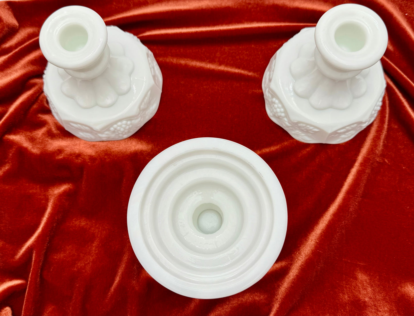 ECLECTIC WHIMSY CURATED MILD GLASS CANDLE HOLDER TRIO