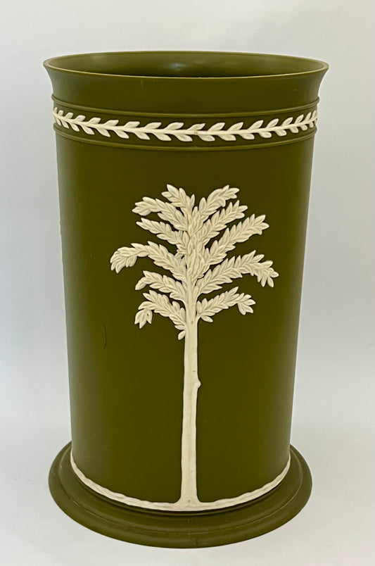1960s FESCO PLASTIC WEDGEWOOD STYLE WASTEBASKET