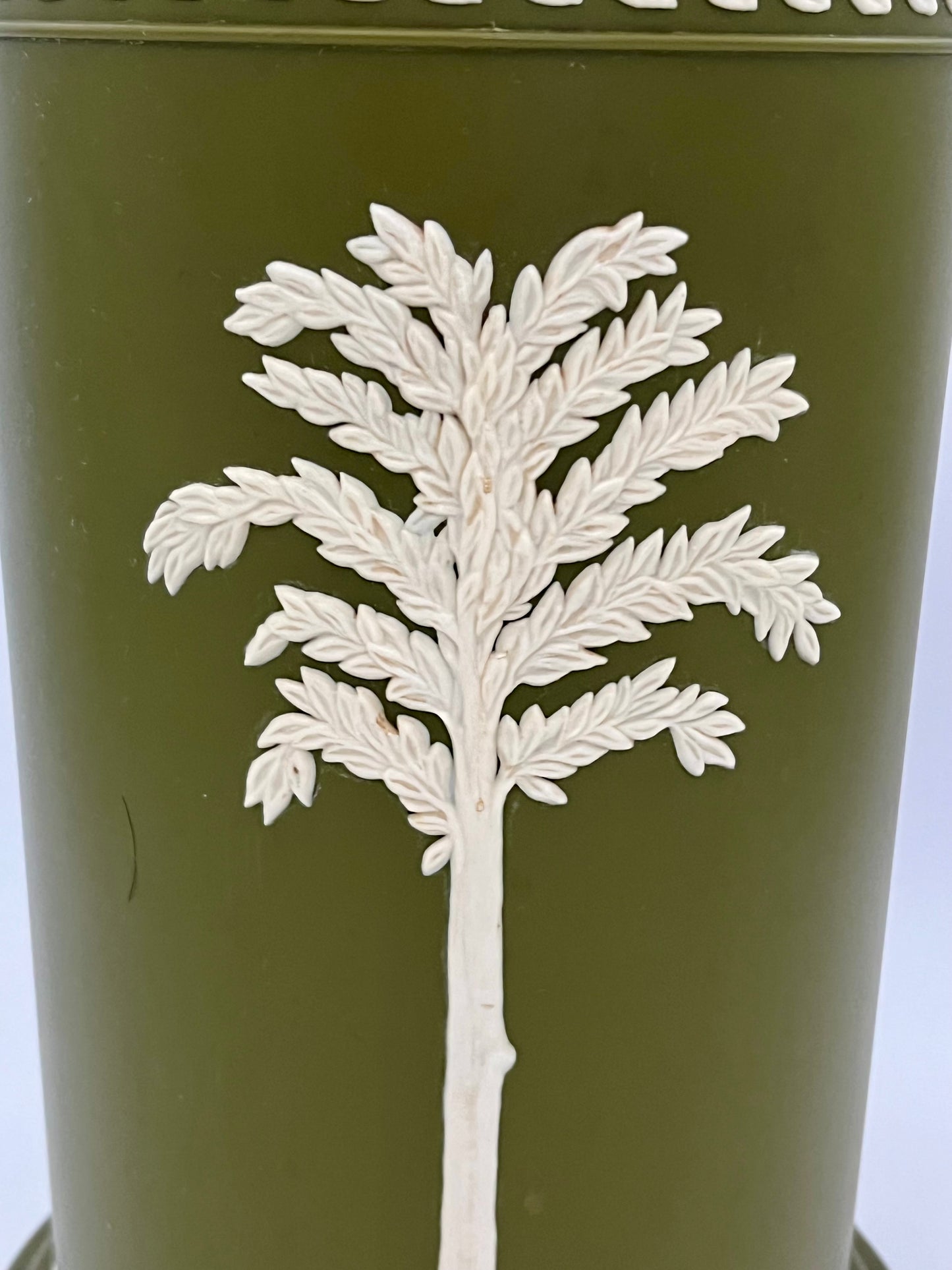 1960s FESCO PLASTIC WEDGEWOOD STYLE WASTEBASKET