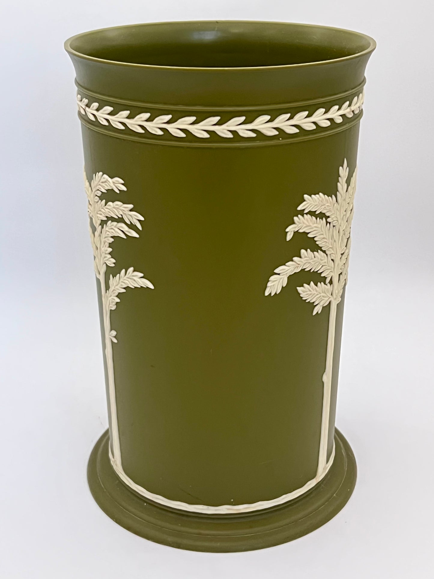 1960s FESCO PLASTIC WEDGEWOOD STYLE WASTEBASKET
