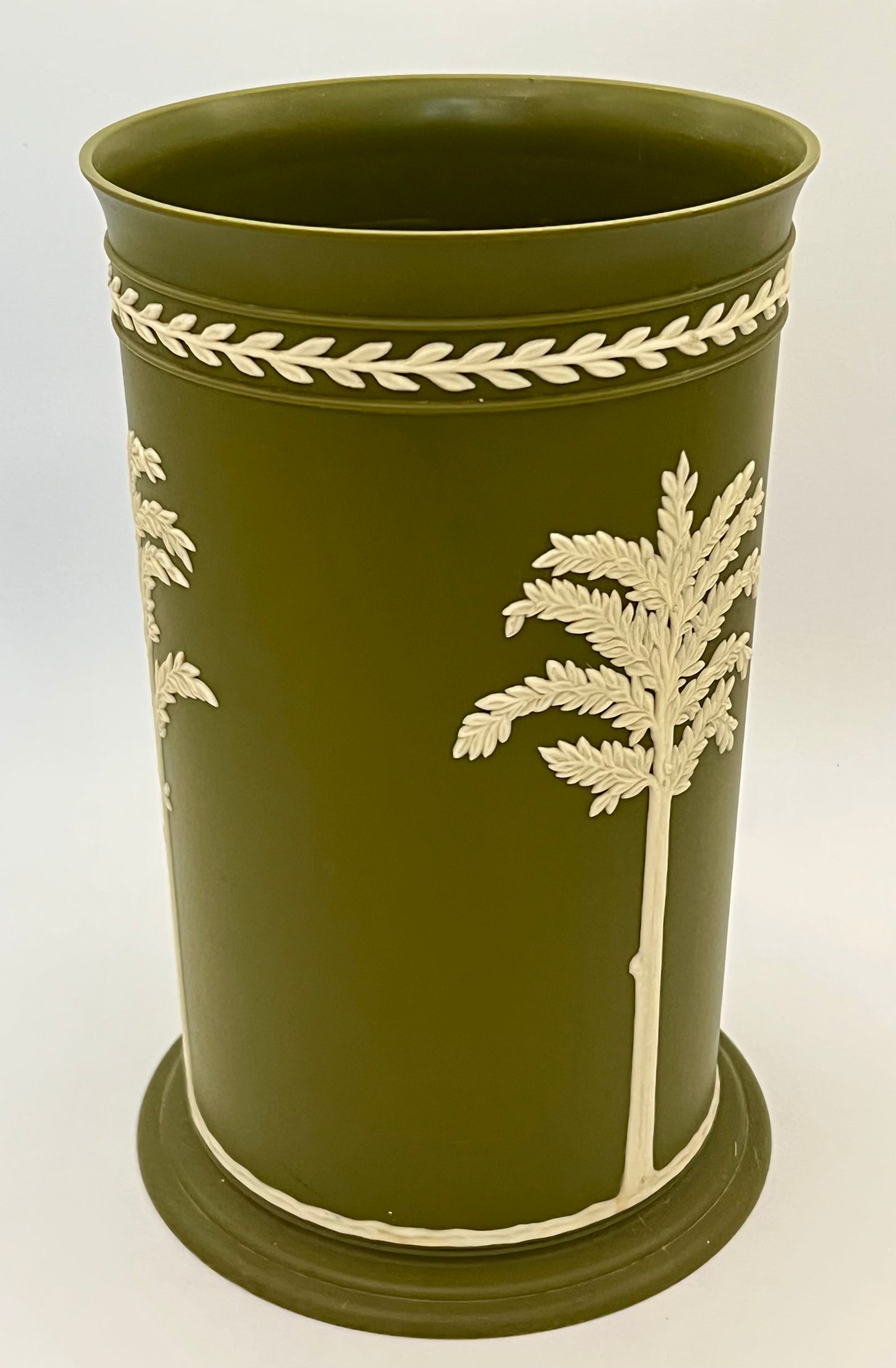1960s FESCO PLASTIC WEDGEWOOD STYLE WASTEBASKET