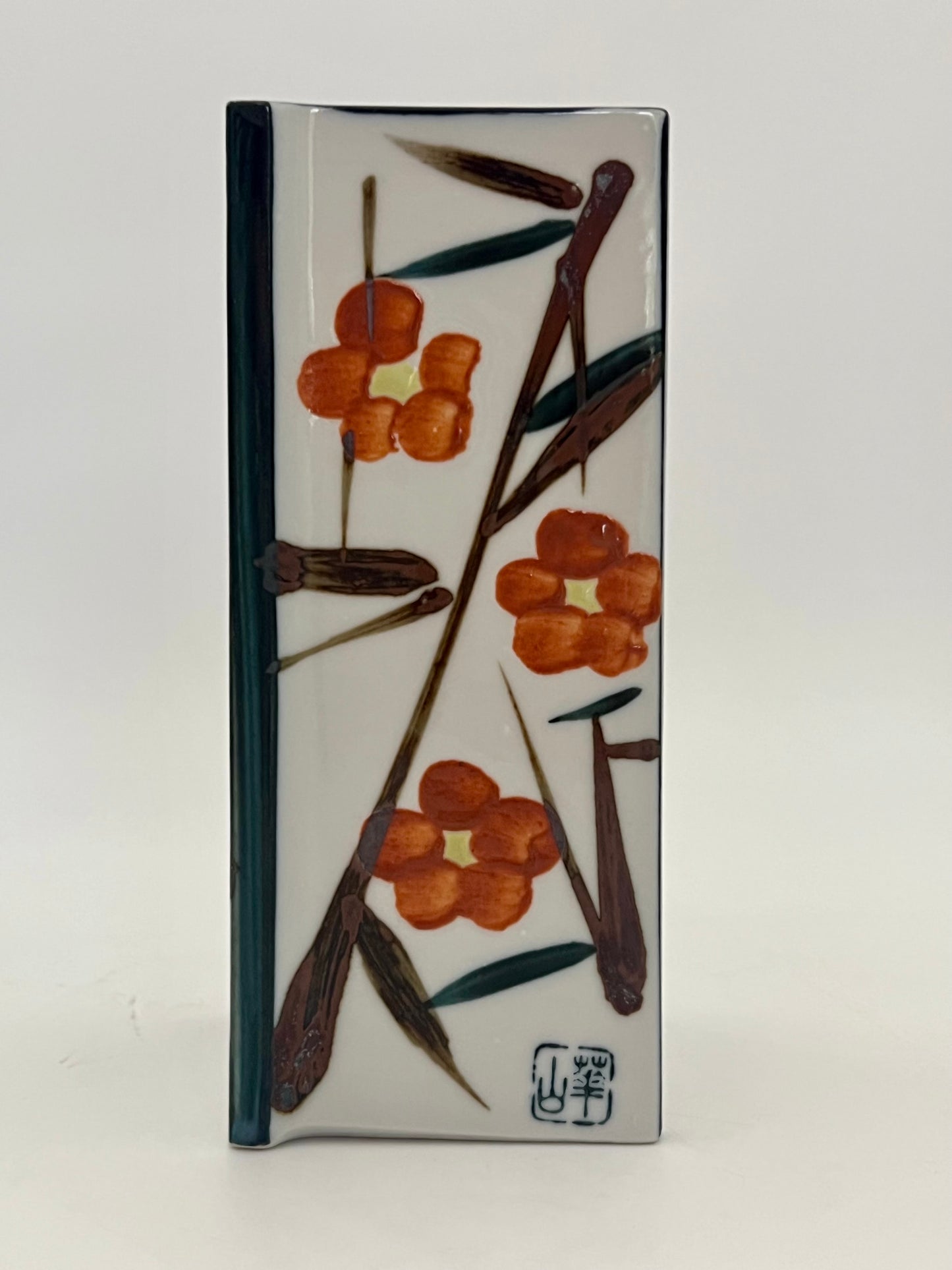 VINTAGE JAPANESE TOYO BAMBOO FLOWERS VASE