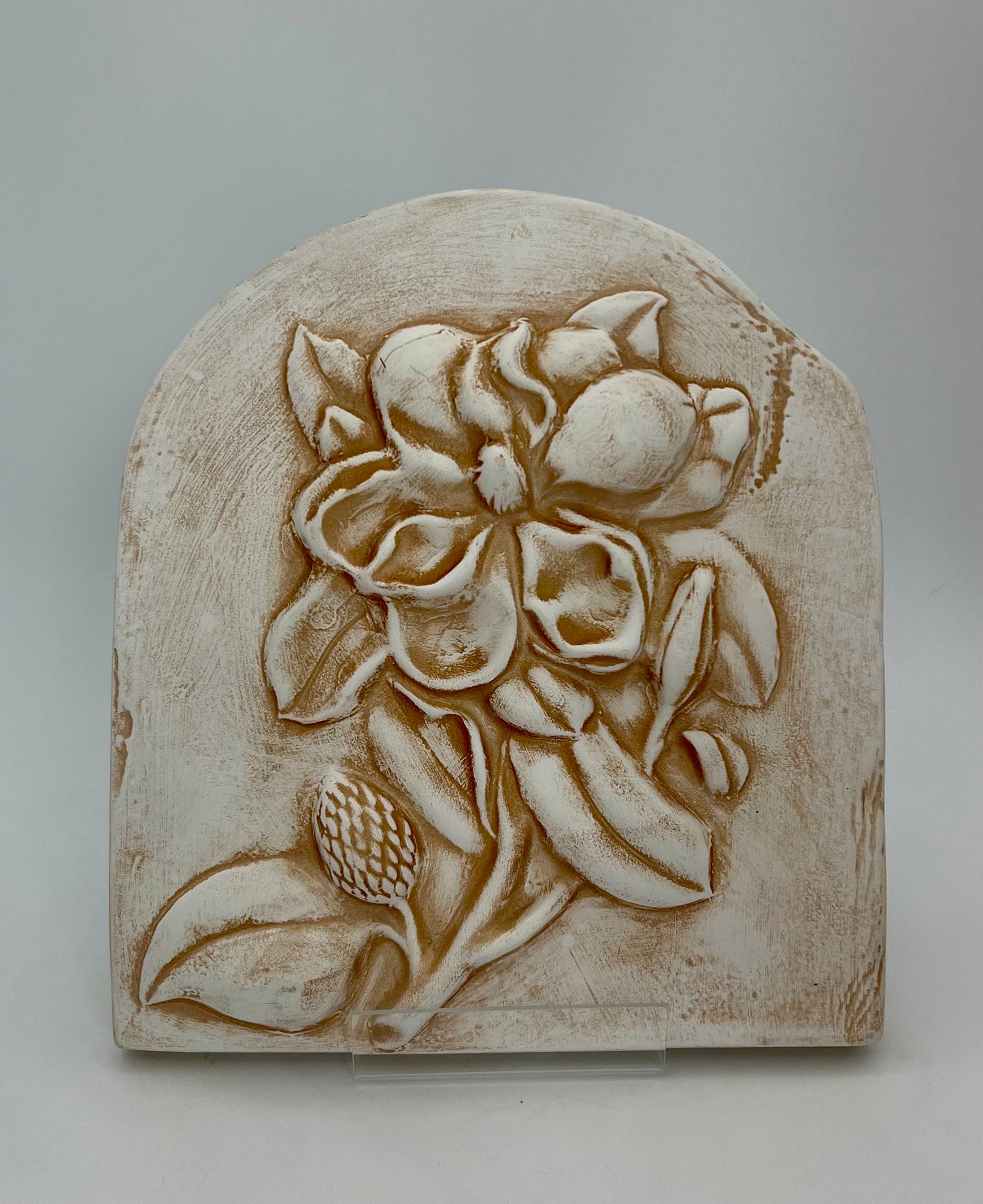 VINTAGE MAGNOLIA WALL PLAQUE