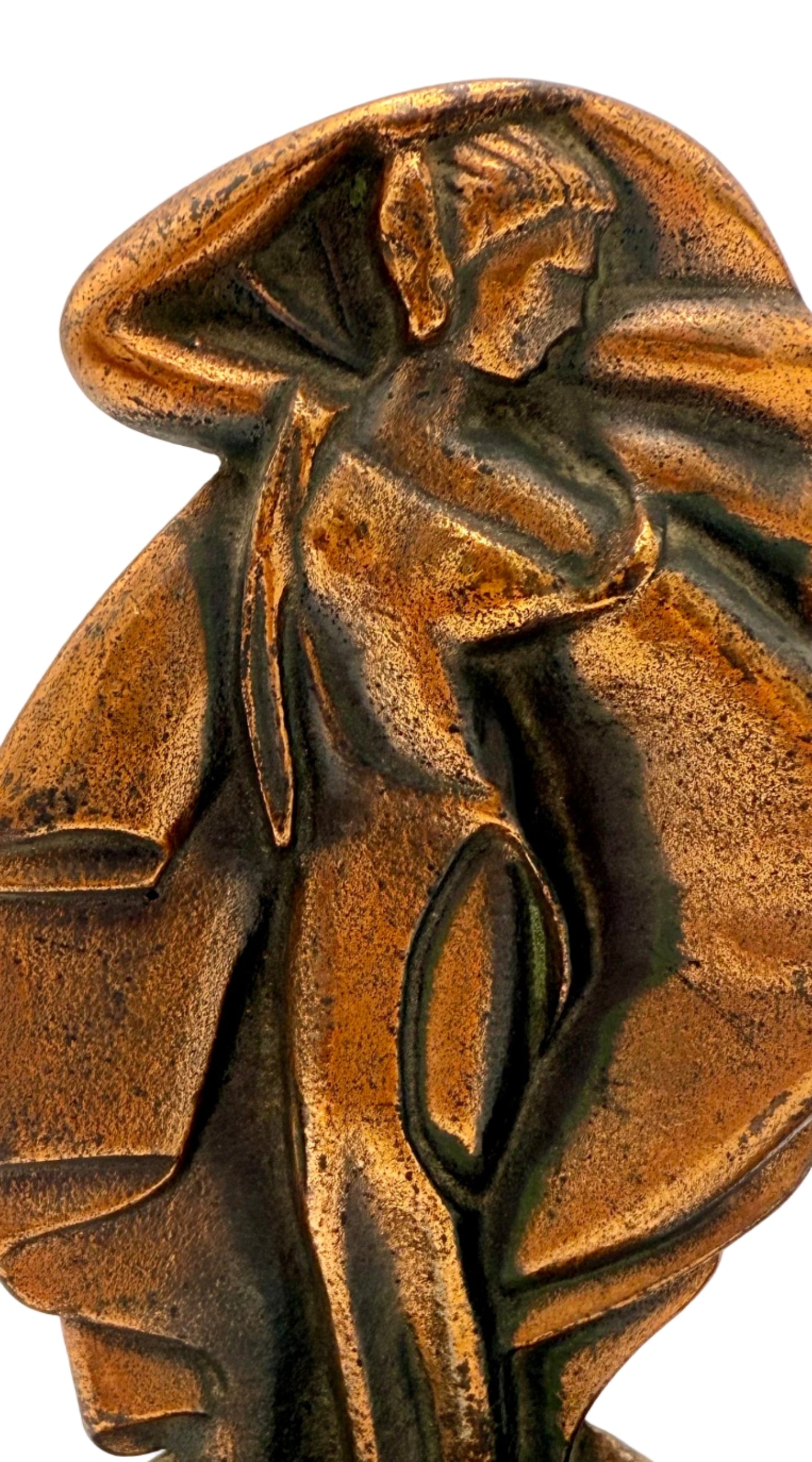 ANTIQUE "MISS MODERNE" ART DECO BRONZE BOOKENDS, CIRCA 1929