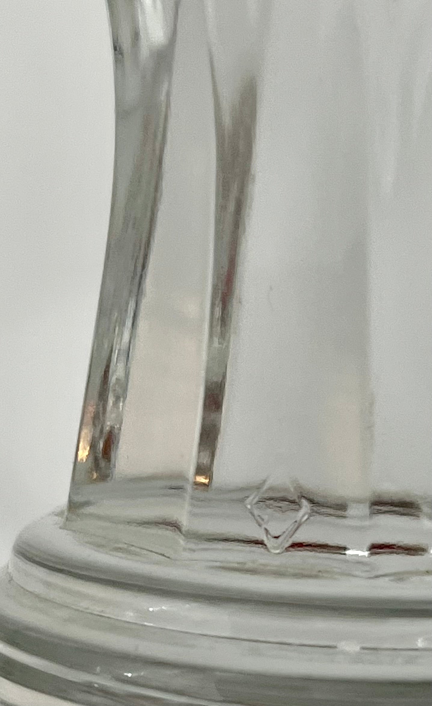 PAIR OF ANTIQUE HEISEY GLASS RARE GRAPE CLUSTER CANDELABRAS, CIRCA 1935