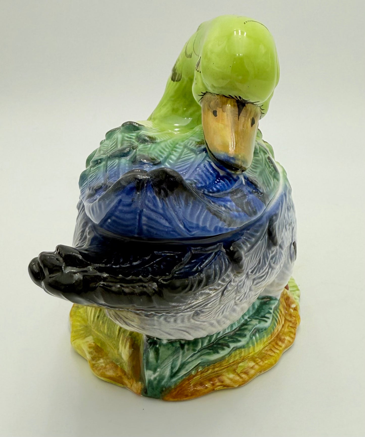 VINTAGE NEIMAN MARCUS ITALIAN HAND PAINTED CERAMIC DUCK