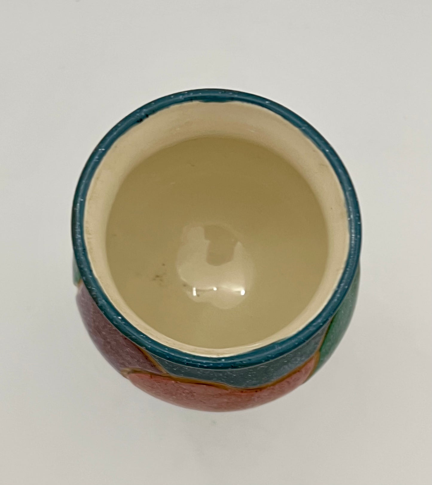 1980s CERAMIC DECORATIVE GOBLET