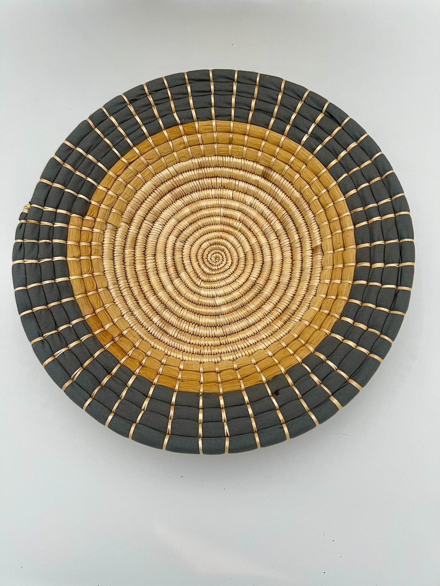 TRIO OF VINTAGE AFRICAN WOVEN WALL PLATES