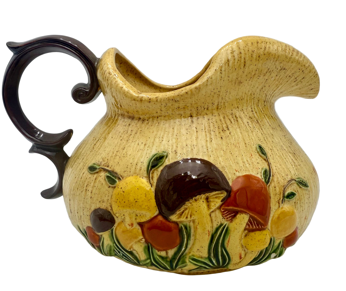 1977 ARNELS CERAMIC BOHO MUSHROOM PITCHER