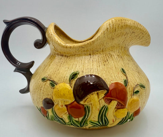 1977 ARNELS CERAMIC BOHO MUSHROOM PITCHER