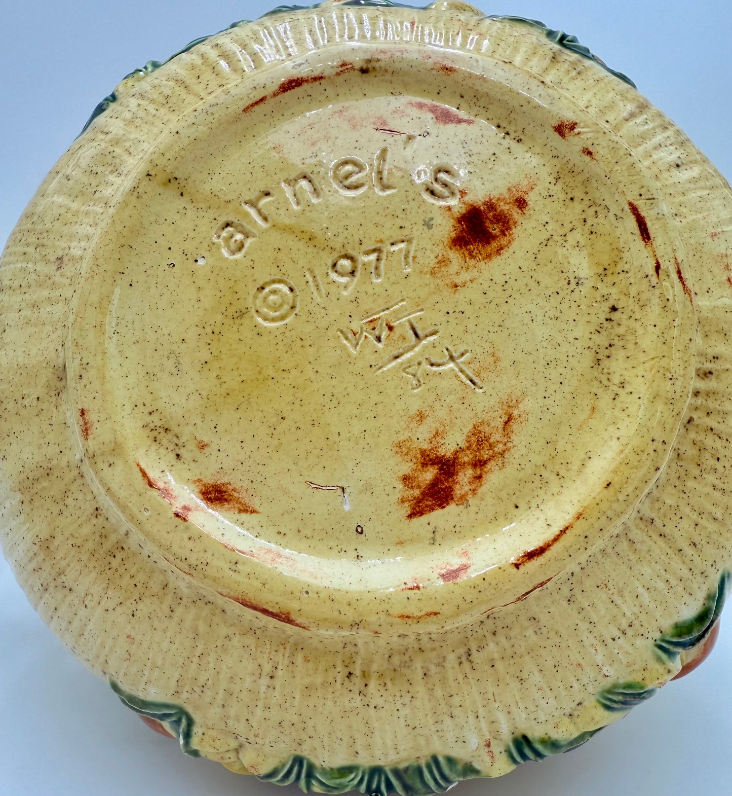 1977 ARNELS CERAMIC BOHO MUSHROOM PITCHER