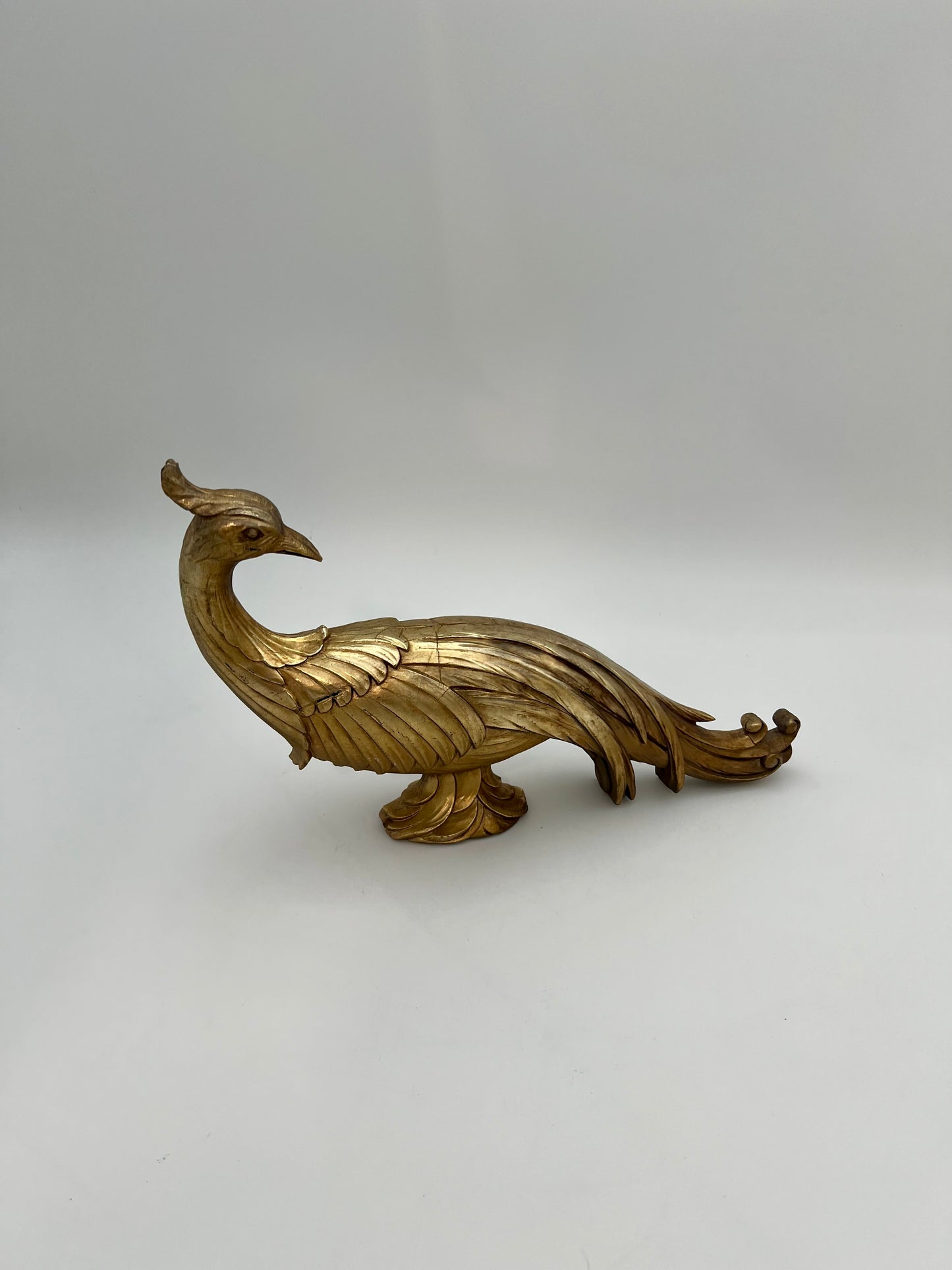 VINTAGE SYROCO GOLD PHEASANT STATUE