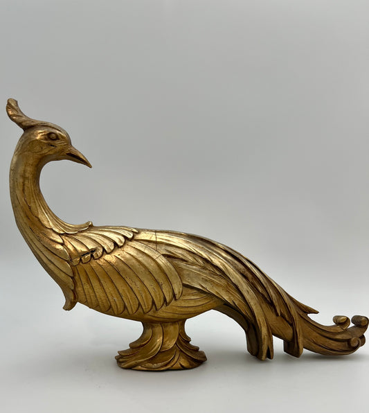 VINTAGE SYROCO GOLD PHEASANT STATUE
