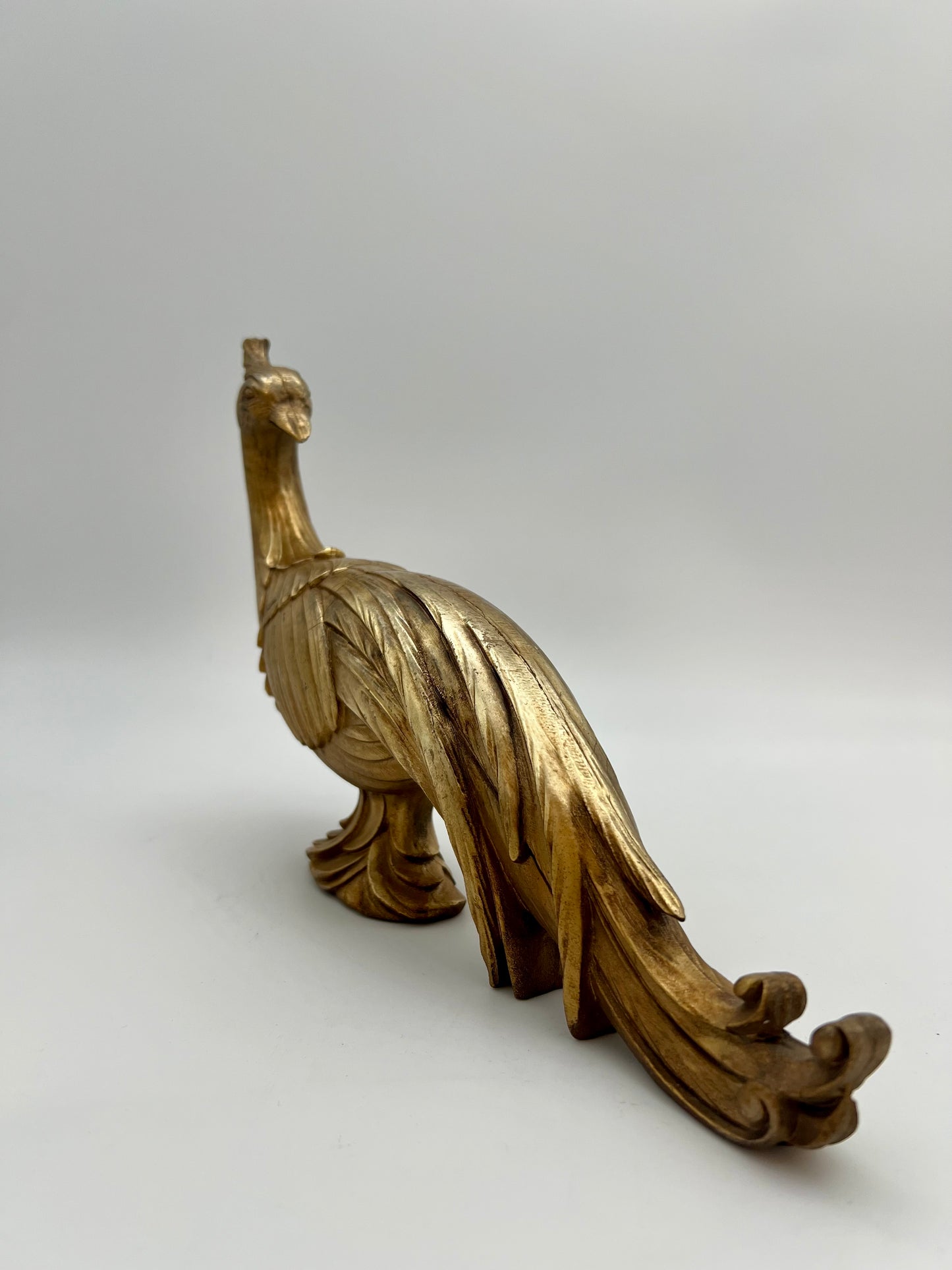 VINTAGE SYROCO GOLD PHEASANT STATUE