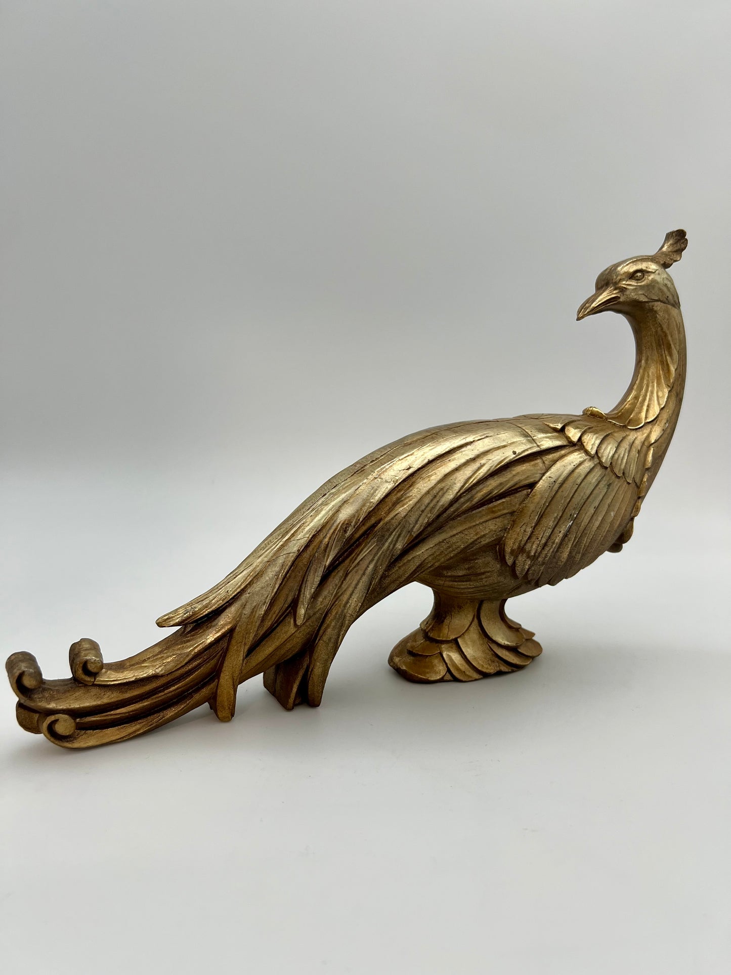 VINTAGE SYROCO GOLD PHEASANT STATUE