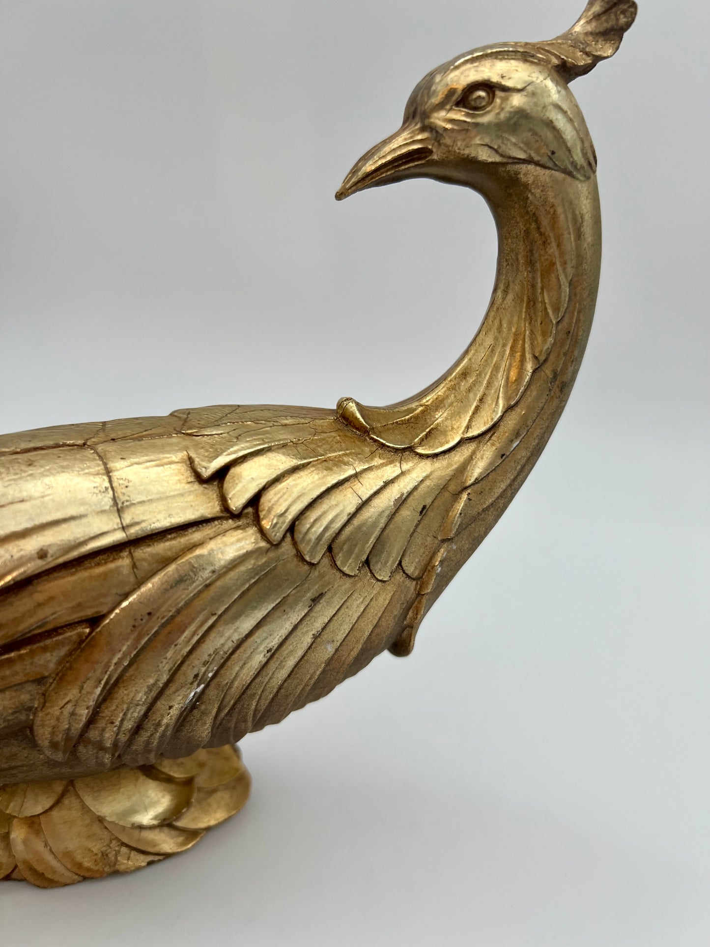 VINTAGE SYROCO GOLD PHEASANT STATUE