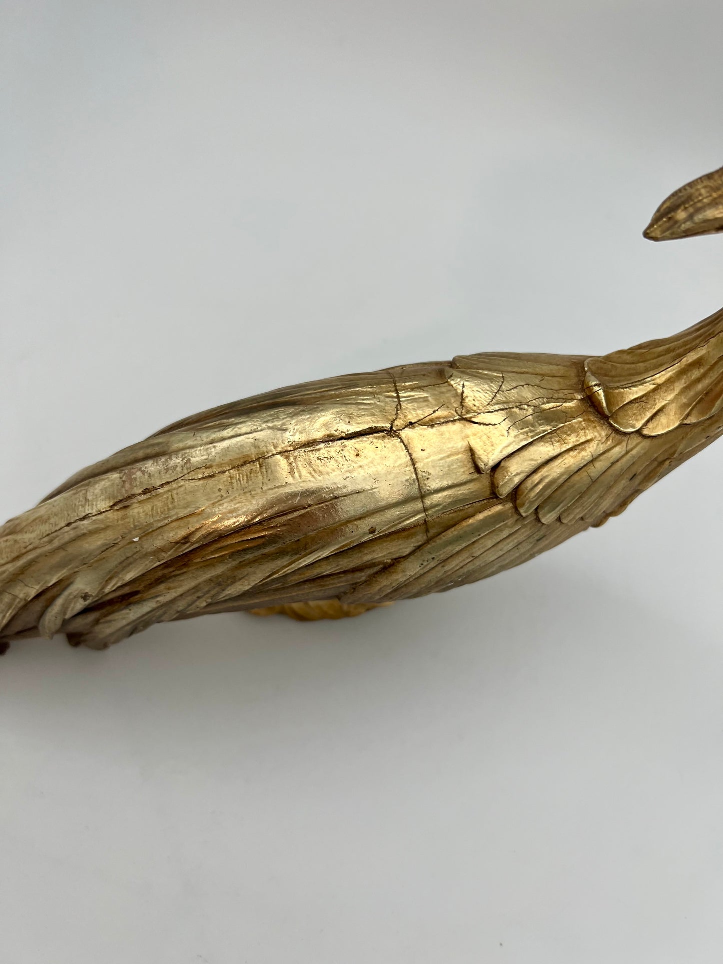 VINTAGE SYROCO GOLD PHEASANT STATUE