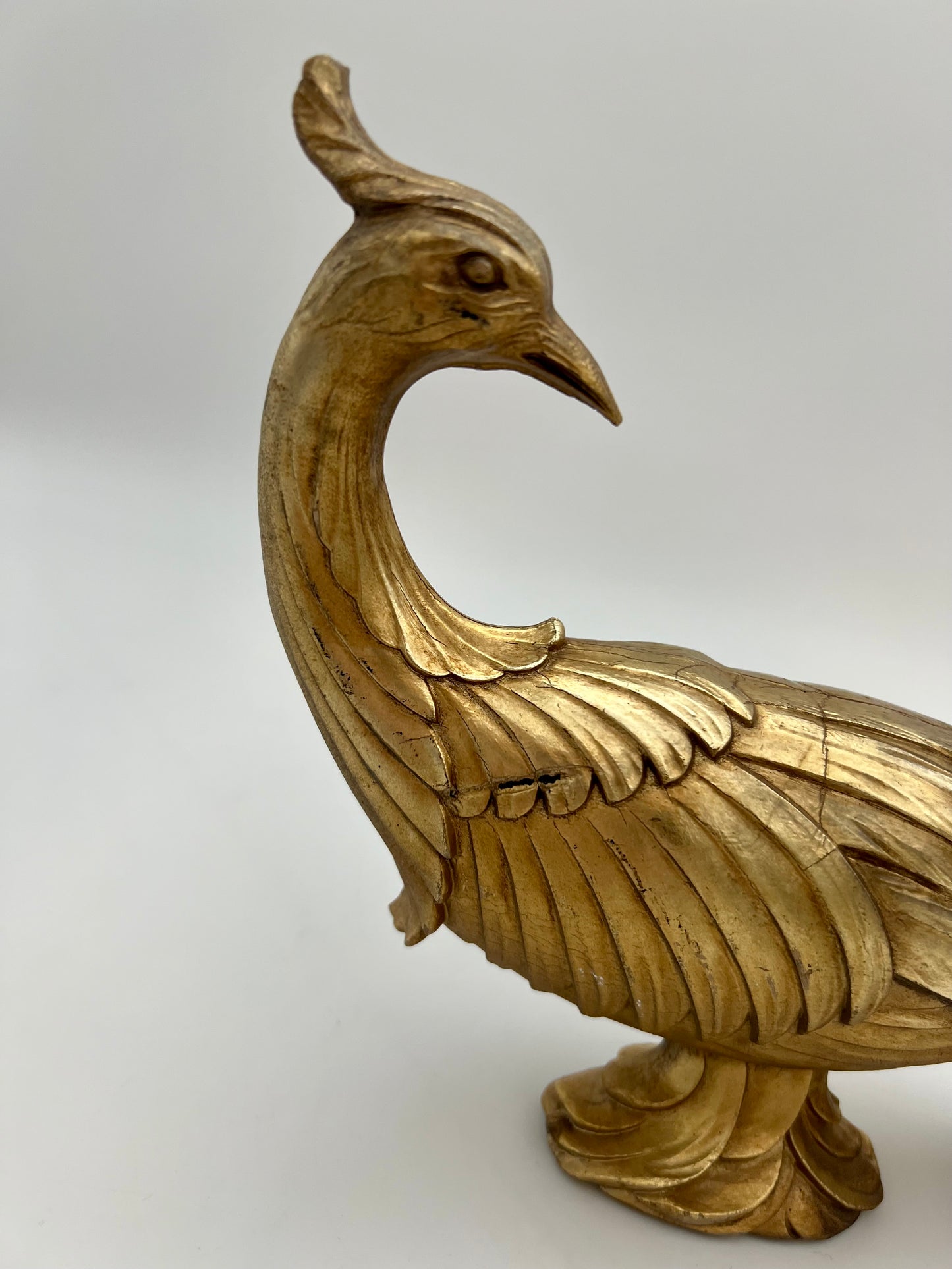 VINTAGE SYROCO GOLD PHEASANT STATUE