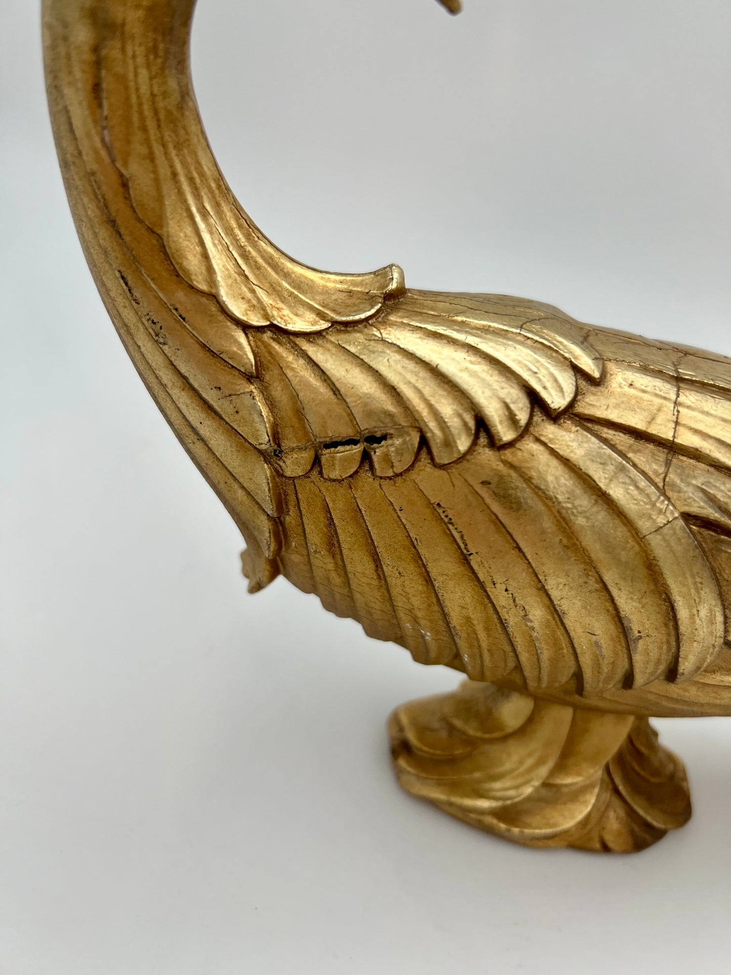 VINTAGE SYROCO GOLD PHEASANT STATUE
