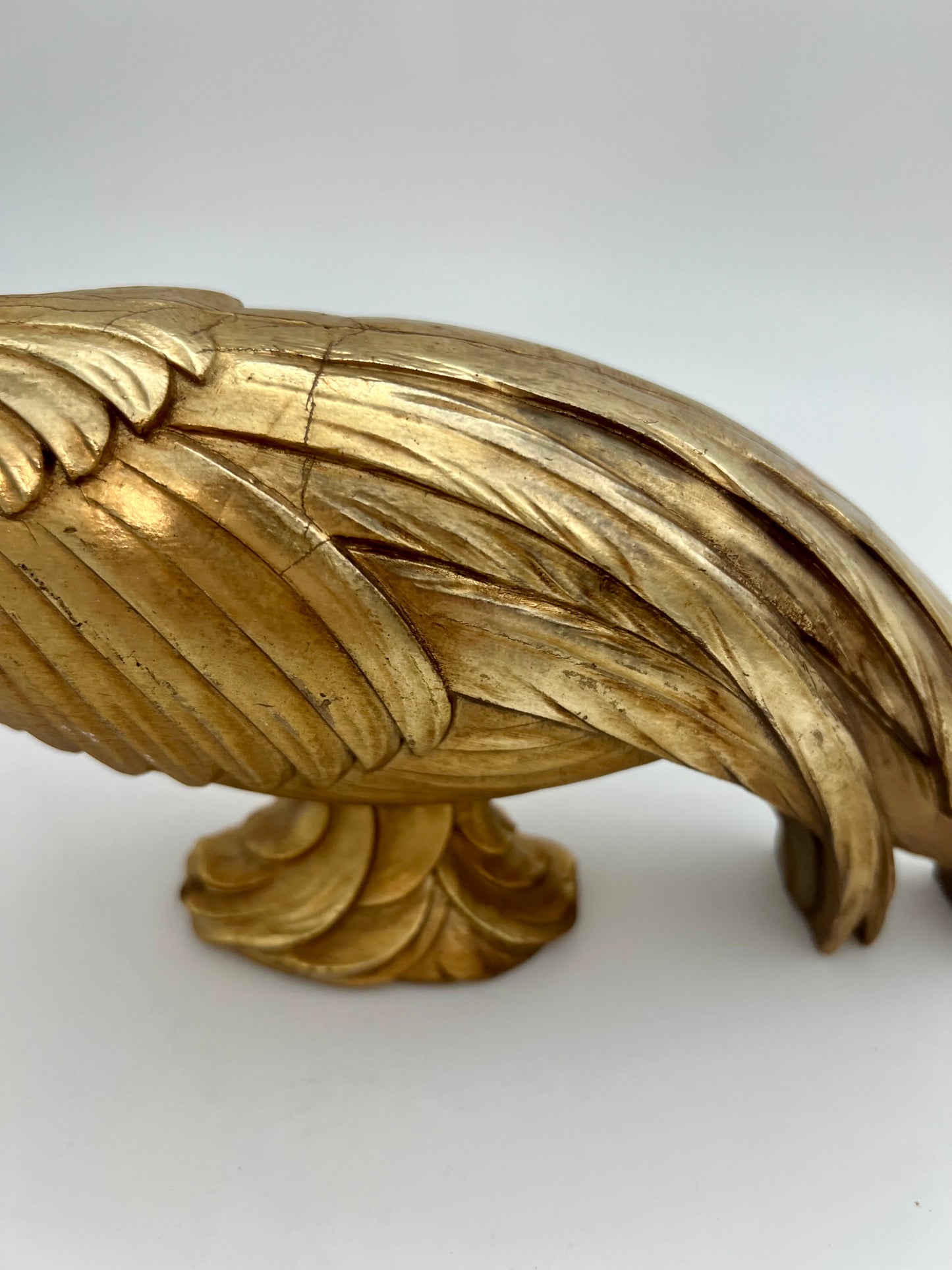 VINTAGE SYROCO GOLD PHEASANT STATUE