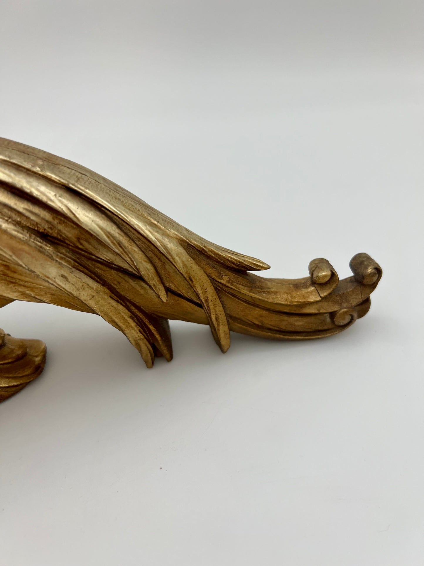 VINTAGE SYROCO GOLD PHEASANT STATUE