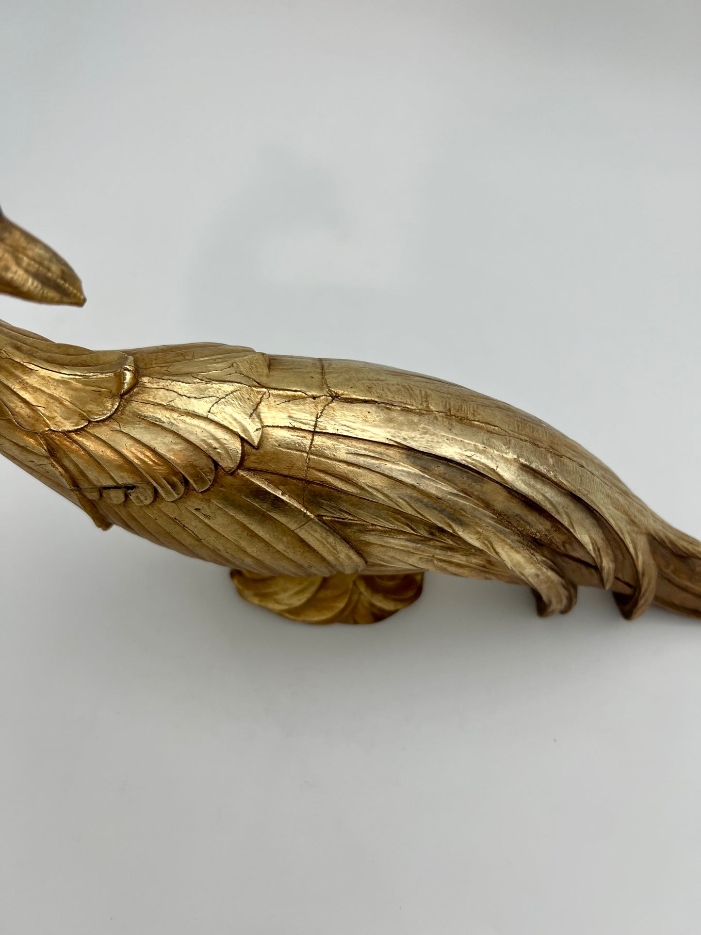 VINTAGE SYROCO GOLD PHEASANT STATUE