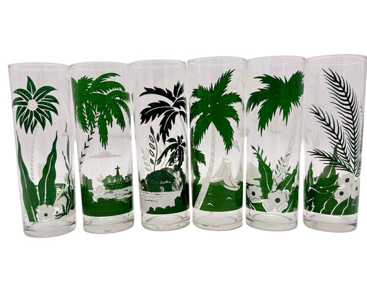 LIBBEY VINTAGE HIGH BALL/TOM COLLINS GLASSES, SET OF 6