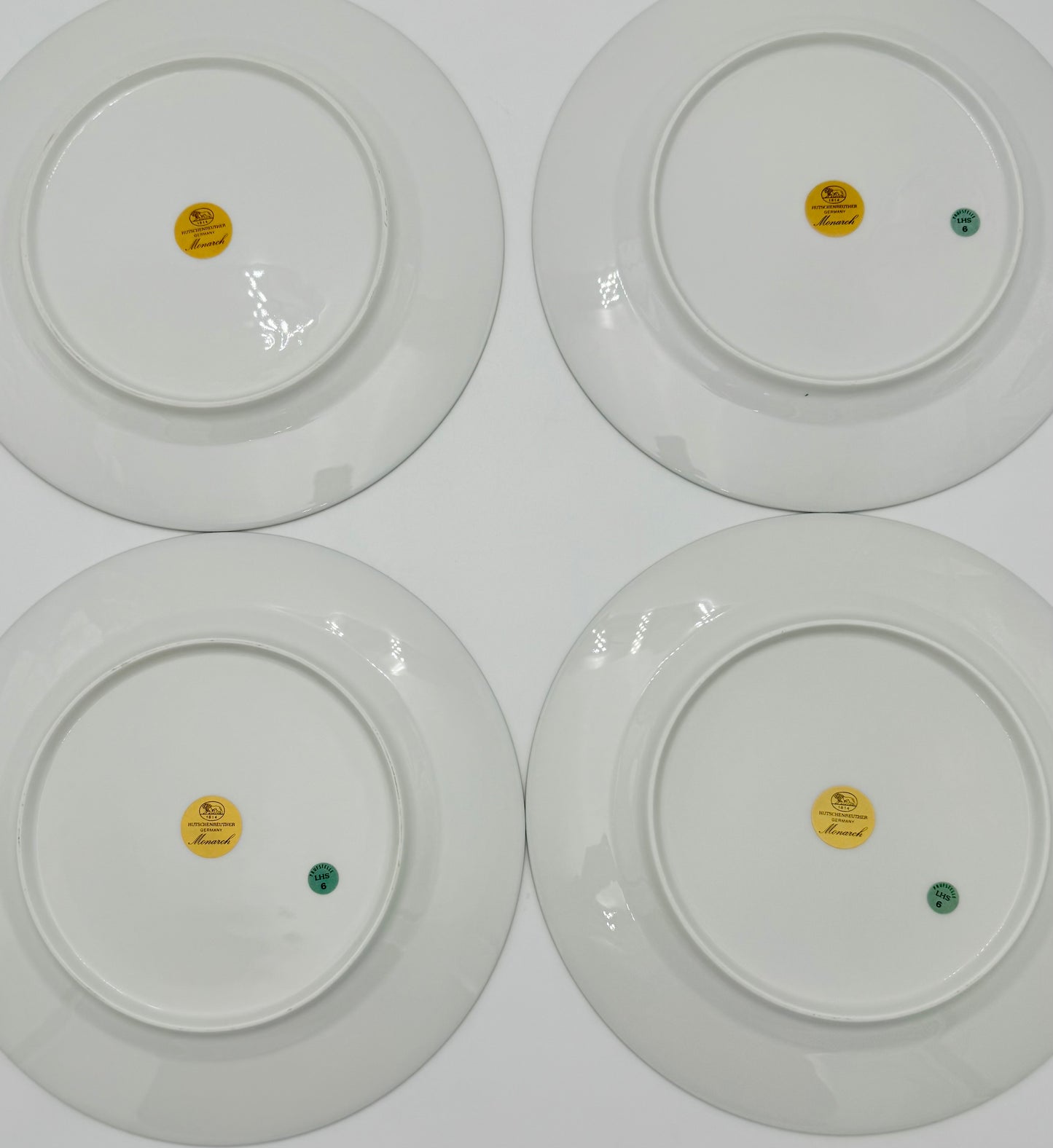 SET OF 4 MONARCH BY HUTSCHENREUTHER DINNER PLATES