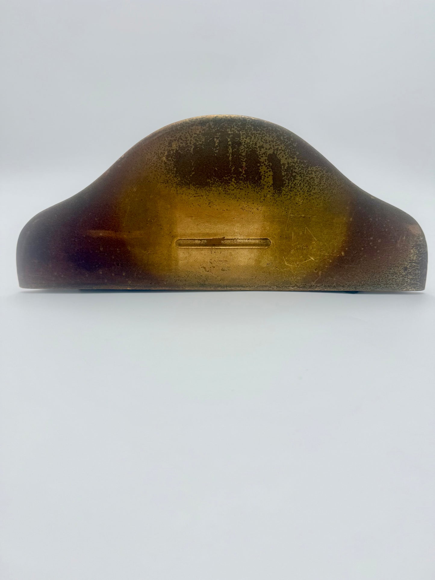 1970s SYROCO COPPER WOOD WALL SHELF