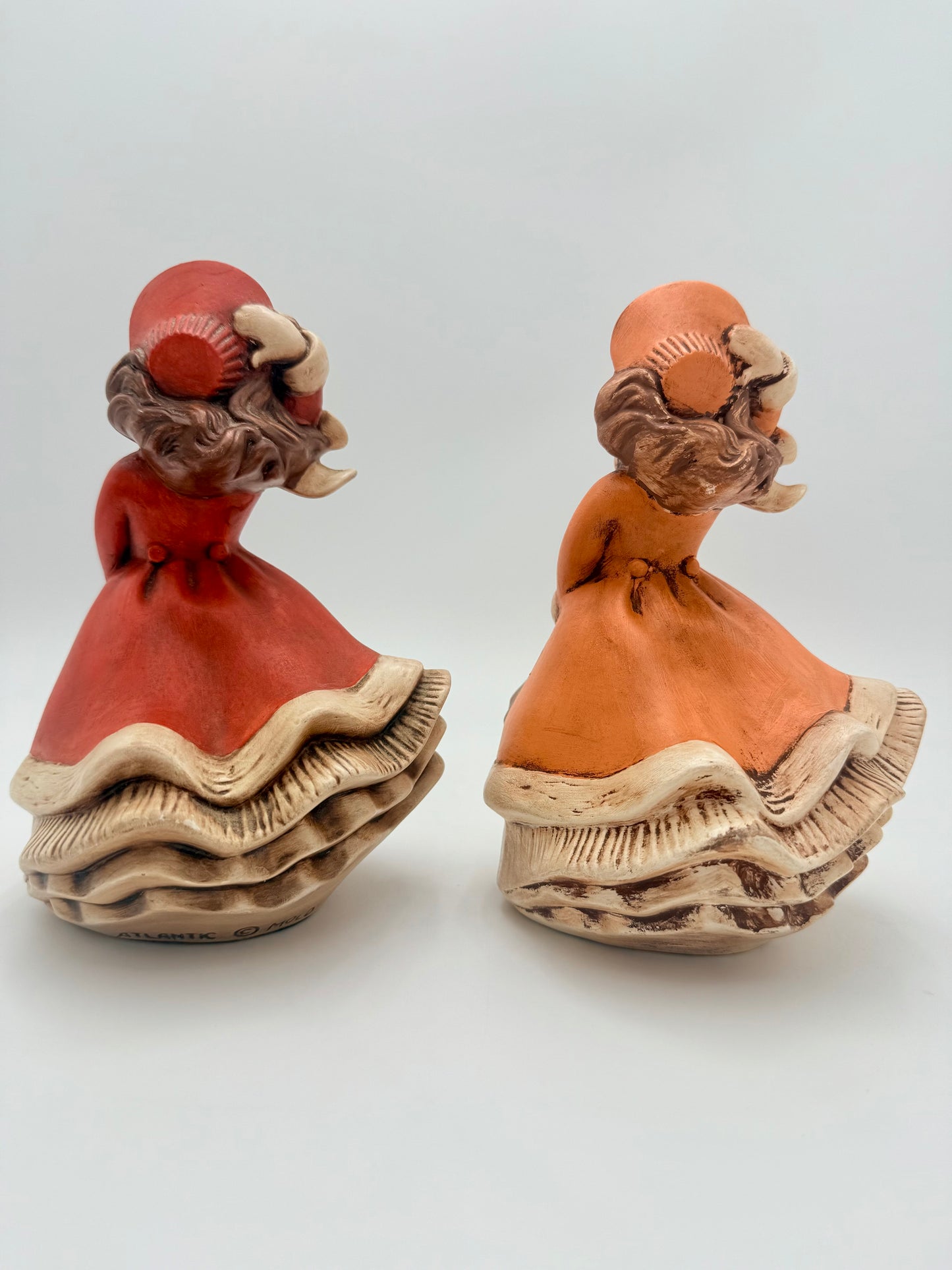 VINTAGE ATLANIC MOLD CHRISTMAS CAROLER GIRLS, 1971