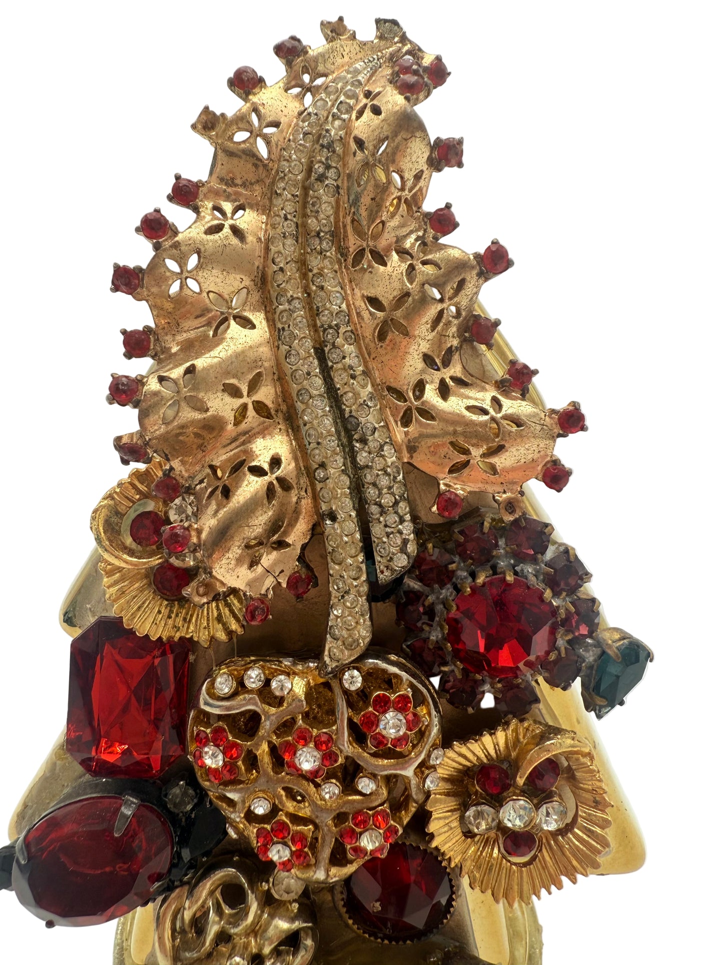 HANDMADE VINTAGE JEWELRY CHRISTMAS TREE