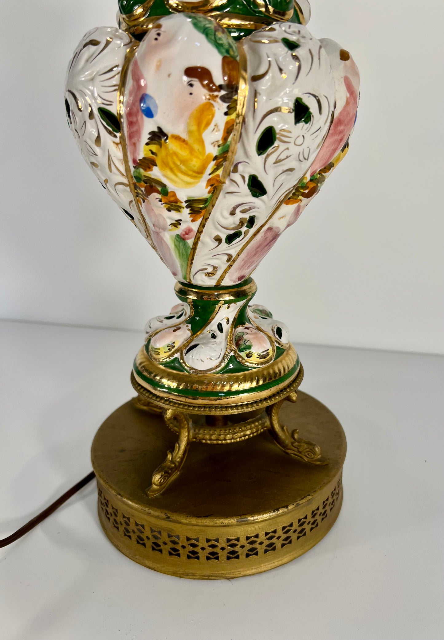 VINTAGE CAPODIMONTE TABLE LAMP