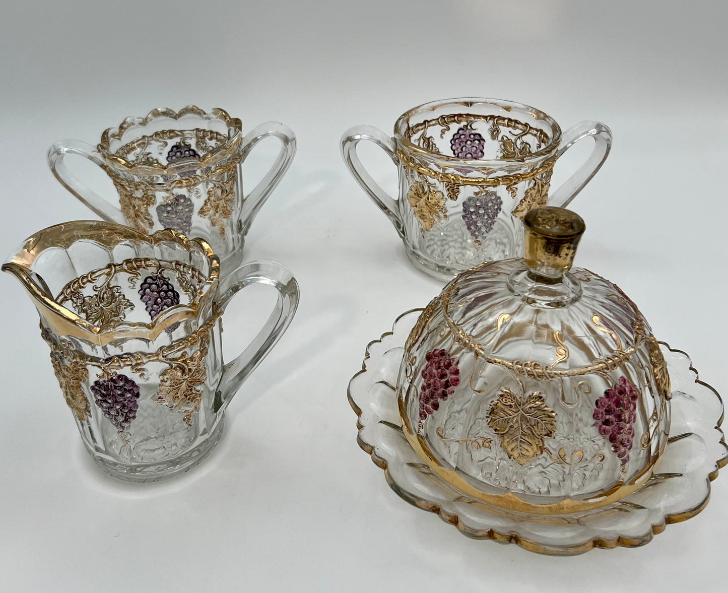 RARE EAPG DARLING GRAPE AND LEAF BRUNCH SET