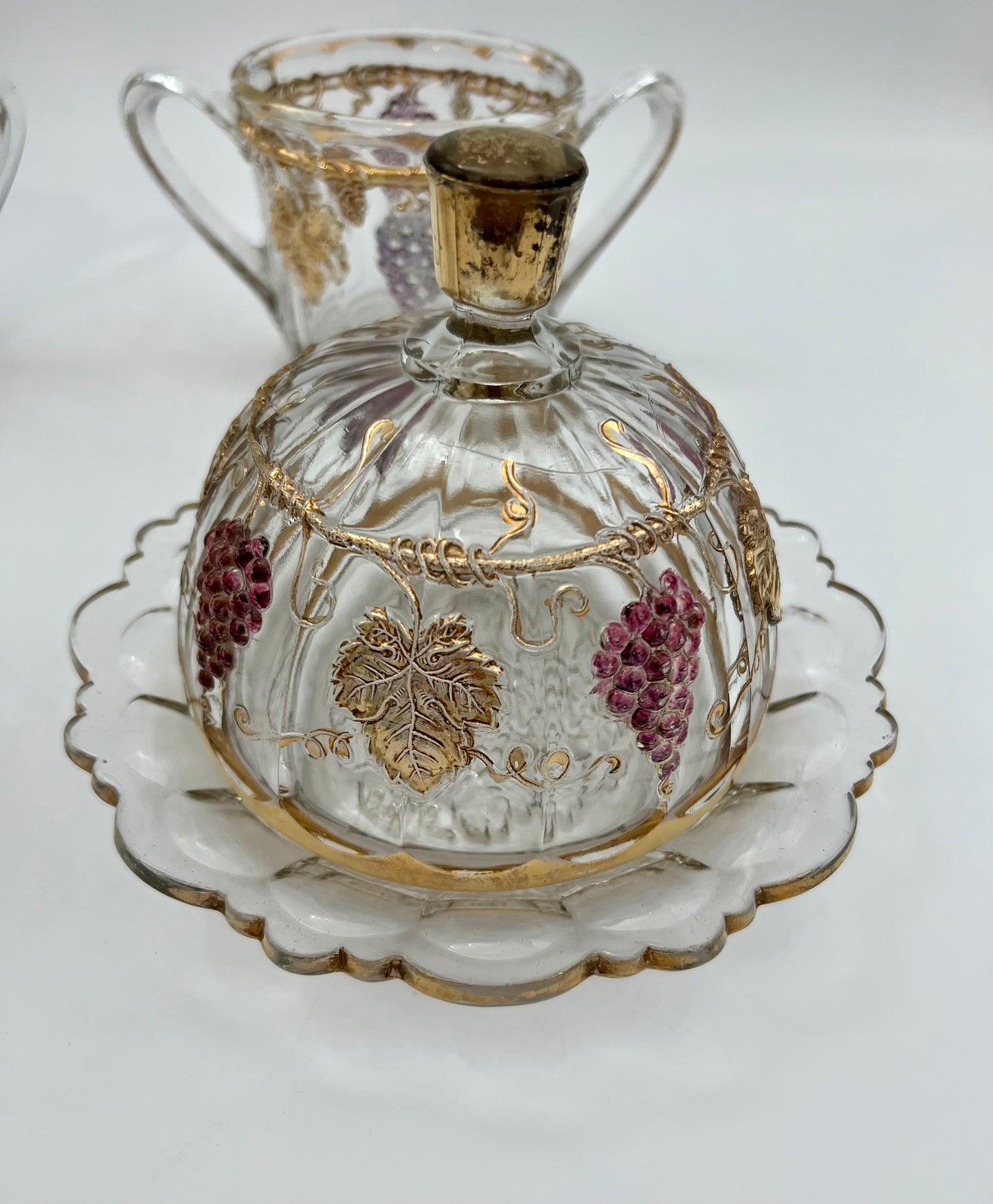 RARE EAPG DARLING GRAPE AND LEAF BRUNCH SET