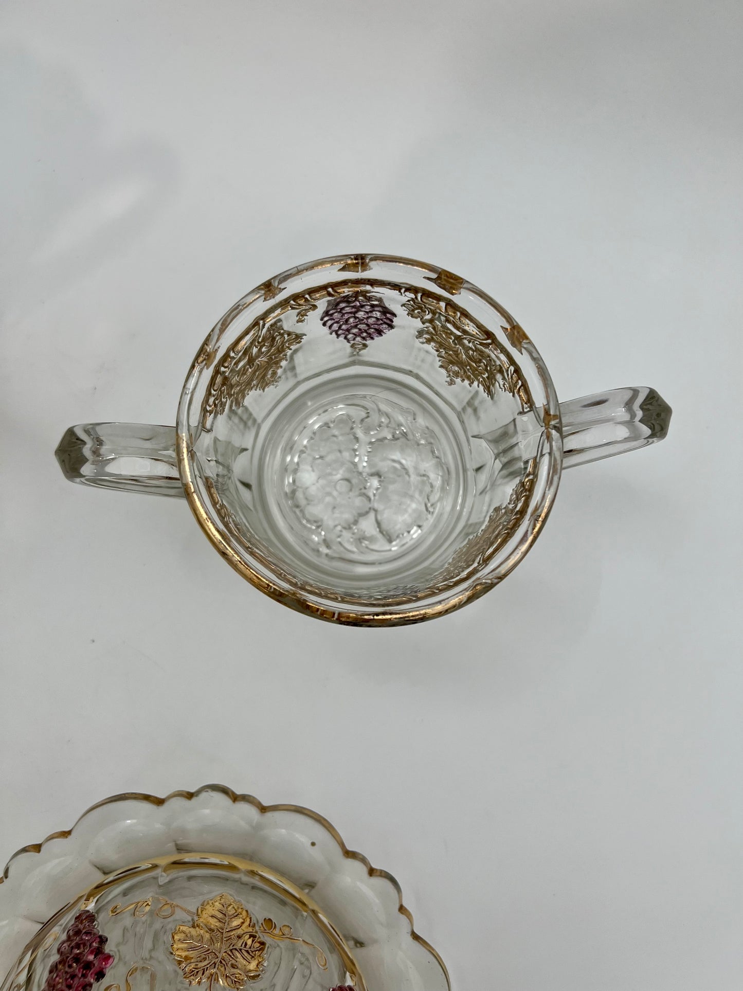 RARE EAPG DARLING GRAPE AND LEAF BRUNCH SET