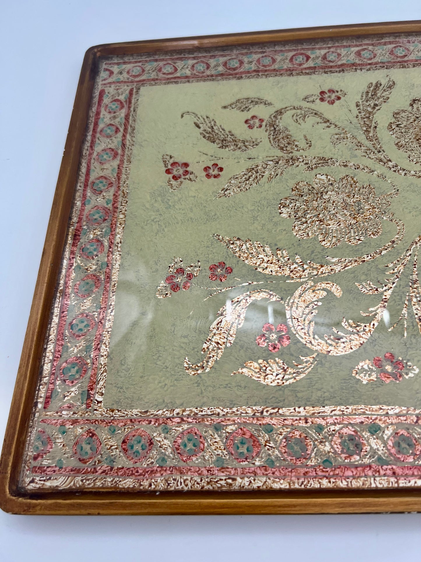 VINTAGE ROBERT M. WEISS HAND MADE PERUVIAN SERVING TRAY