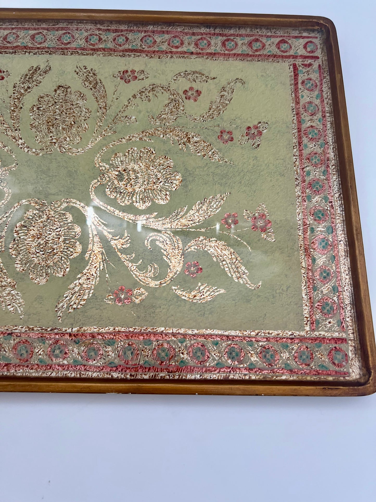 VINTAGE ROBERT M. WEISS HAND MADE PERUVIAN SERVING TRAY