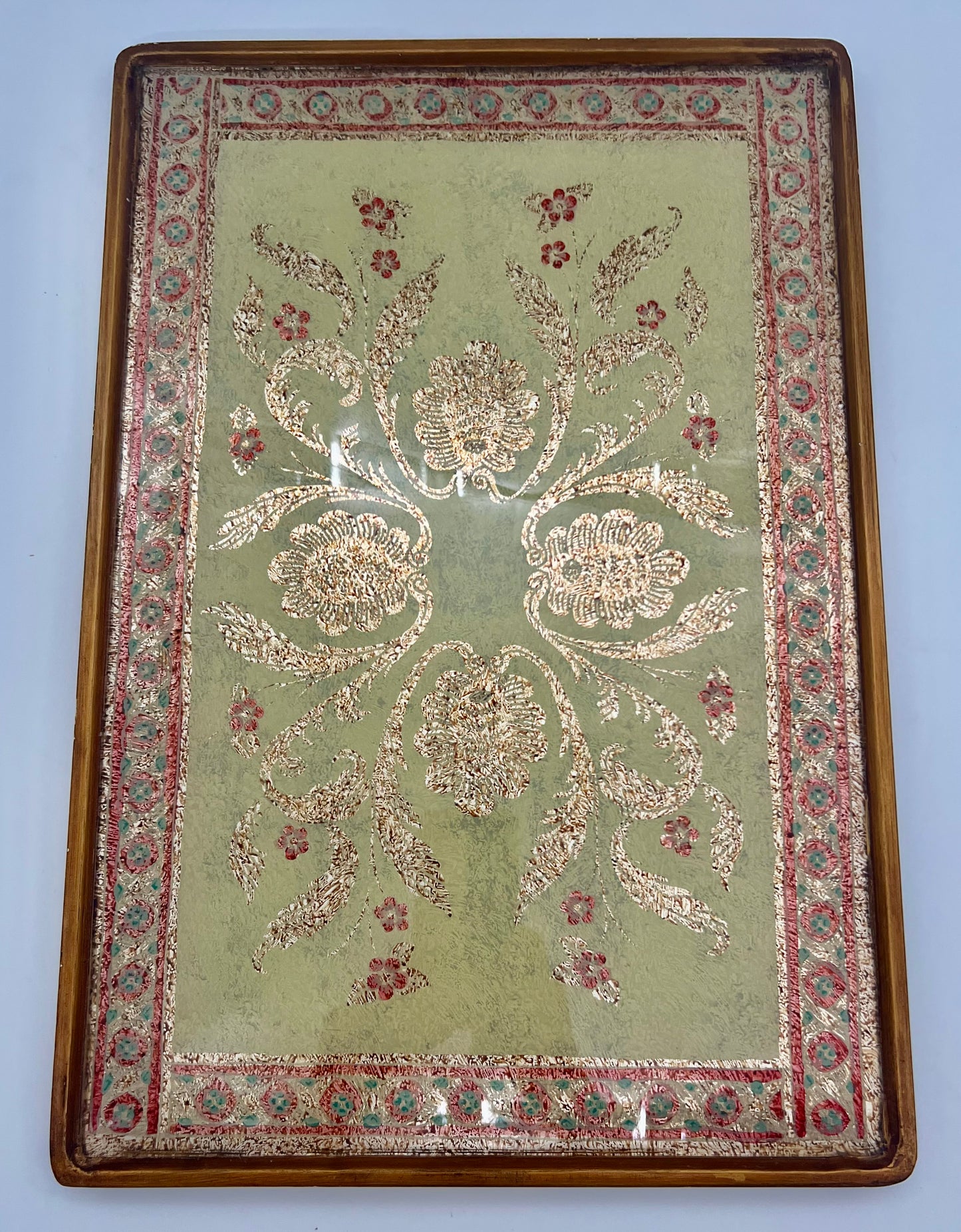VINTAGE ROBERT M. WEISS HAND MADE PERUVIAN SERVING TRAY