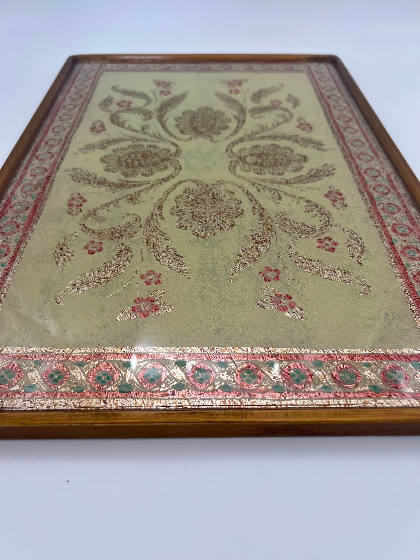 VINTAGE ROBERT M. WEISS HAND MADE PERUVIAN SERVING TRAY