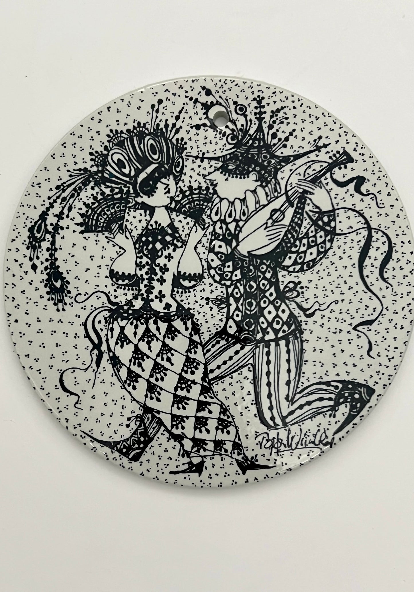 VINTAGE TRIO OF DENMARK ARTIST BJORN WIINBLAD WALL HANGING PLATES