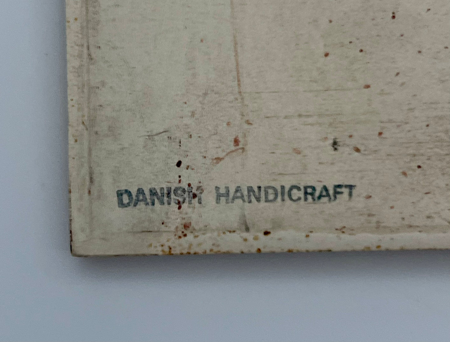 BOHO MIDCENTURY ARTISIT SIGNED DANISH - PRESSED FLOWER WALL PLAQUE