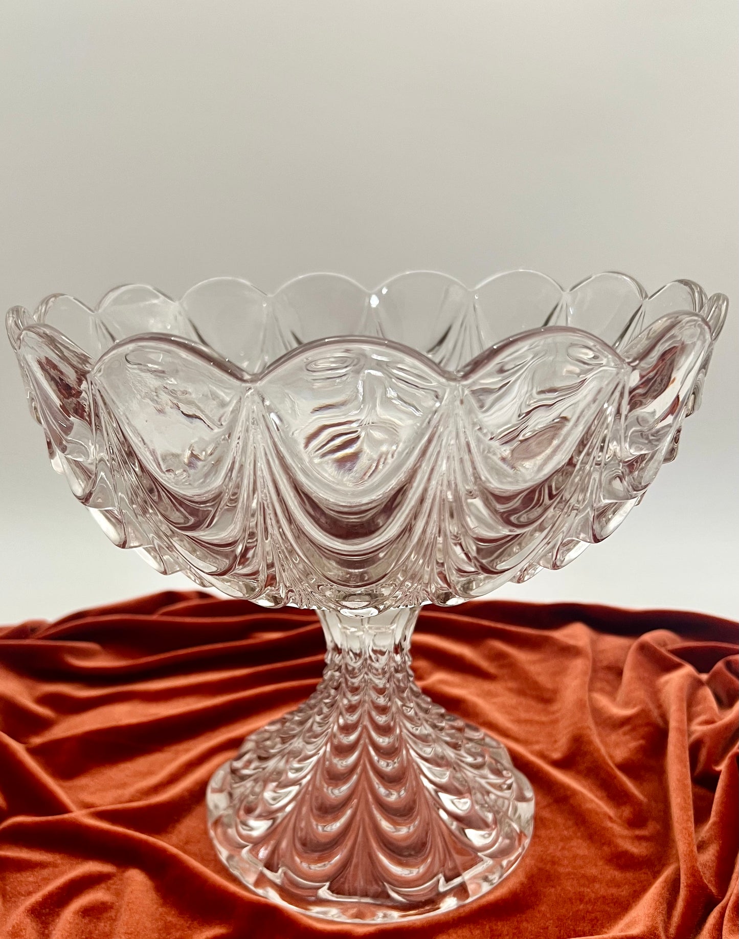 ANTIQUE EAPGS FOSTORIA GLASS PEACOCK PATTERN #1300, CIRCA 1904