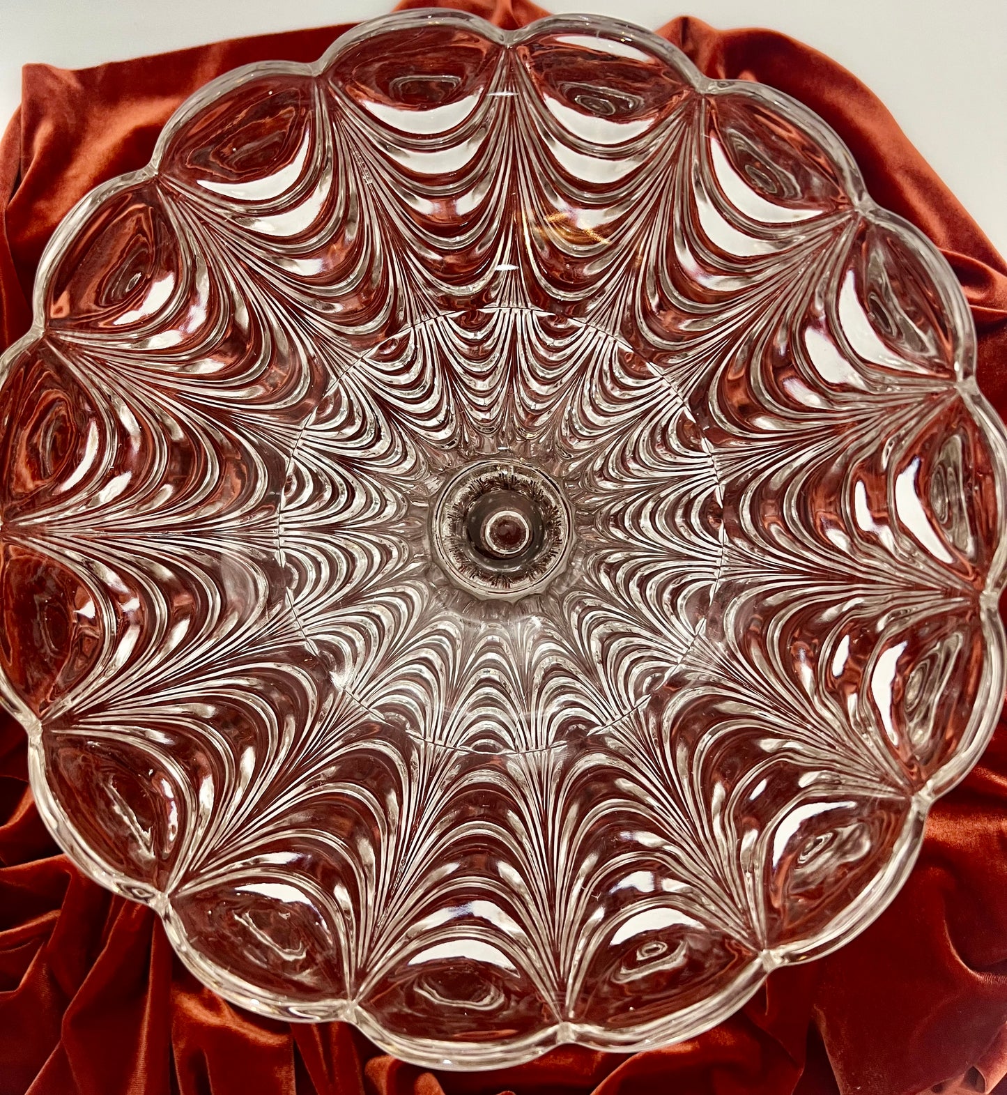 ANTIQUE EAPGS FOSTORIA GLASS PEACOCK PATTERN #1300, CIRCA 1904