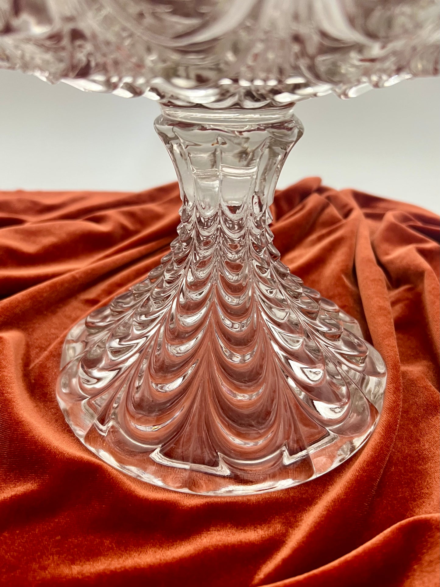 ANTIQUE EAPGS FOSTORIA GLASS PEACOCK PATTERN #1300, CIRCA 1904