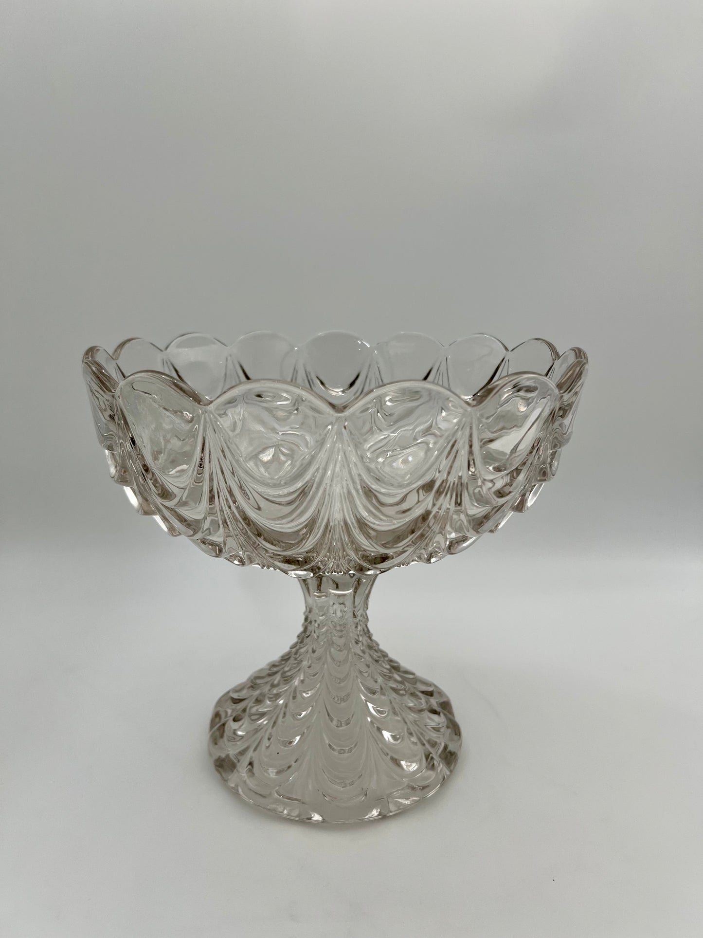 ANTIQUE EAPGS FOSTORIA GLASS PEACOCK PATTERN #1300, CIRCA 1904